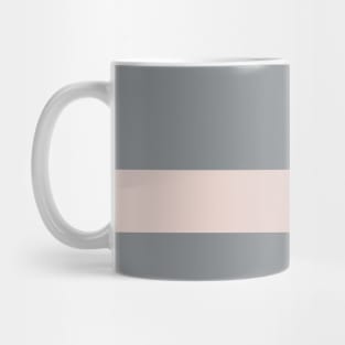 A world-class mix of Very Light Pink, Grey, Silver and Lotion Pink stripes. Mug